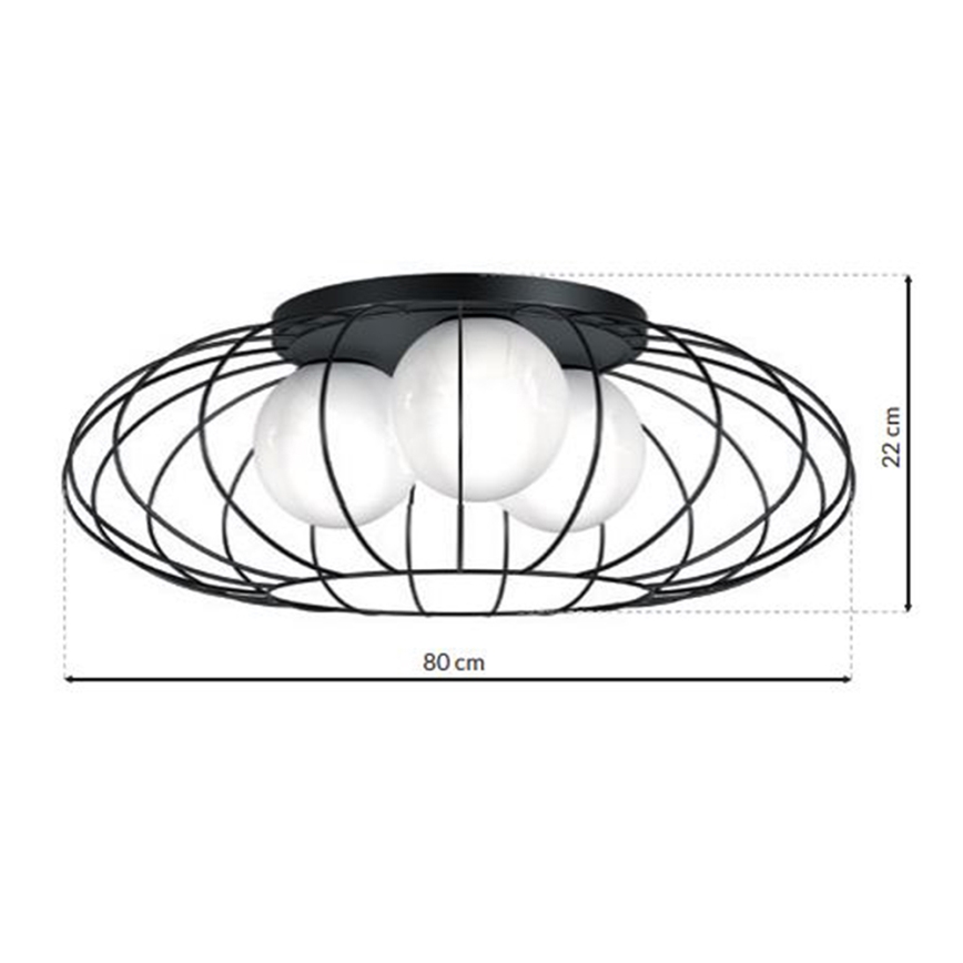 Luz de teto KRONOS 3xE14/40W/230V