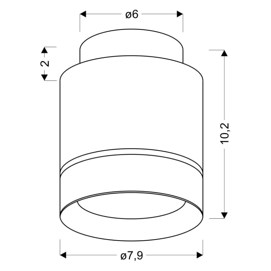 Luz de teto LED TUBA LED/12W/230V