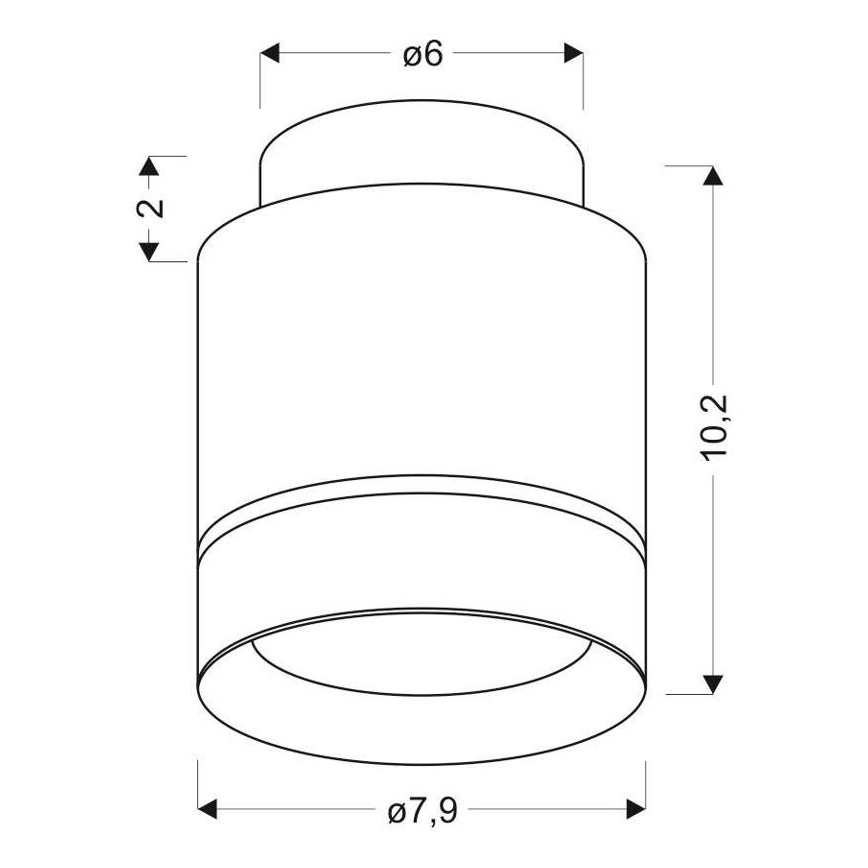 Luz de teto LED TUBA LED/12W/230V
