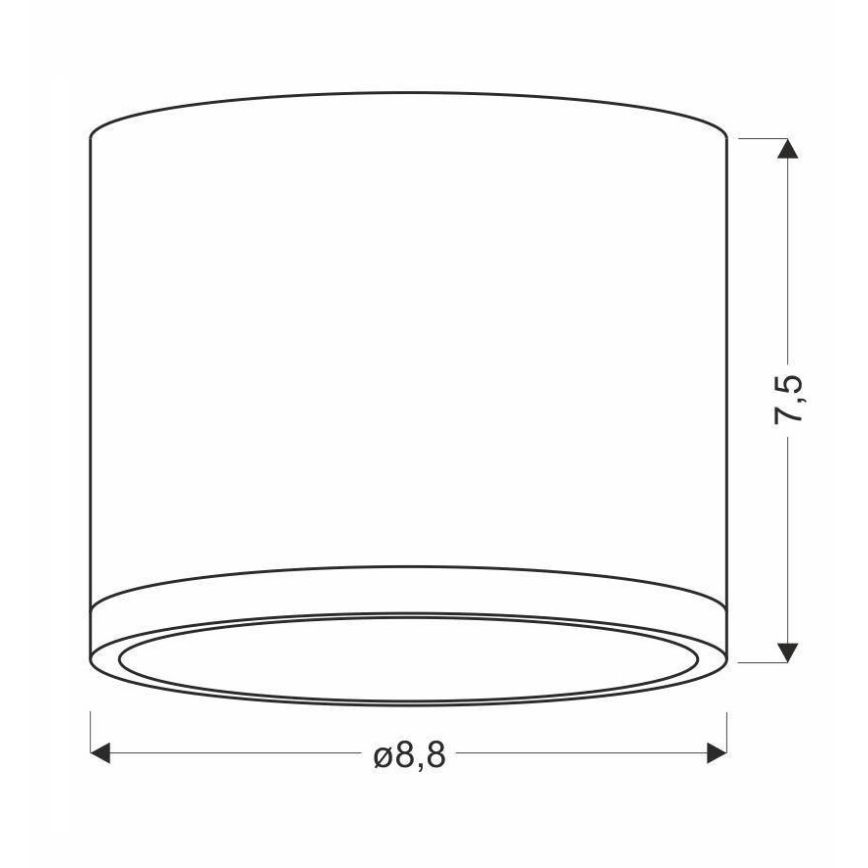 Luz de teto LED TUBA LED/9W/230V
