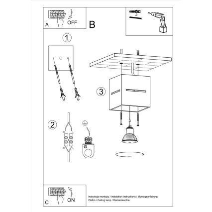Luz de teto LOBO 1xG9/40W/230V branco
