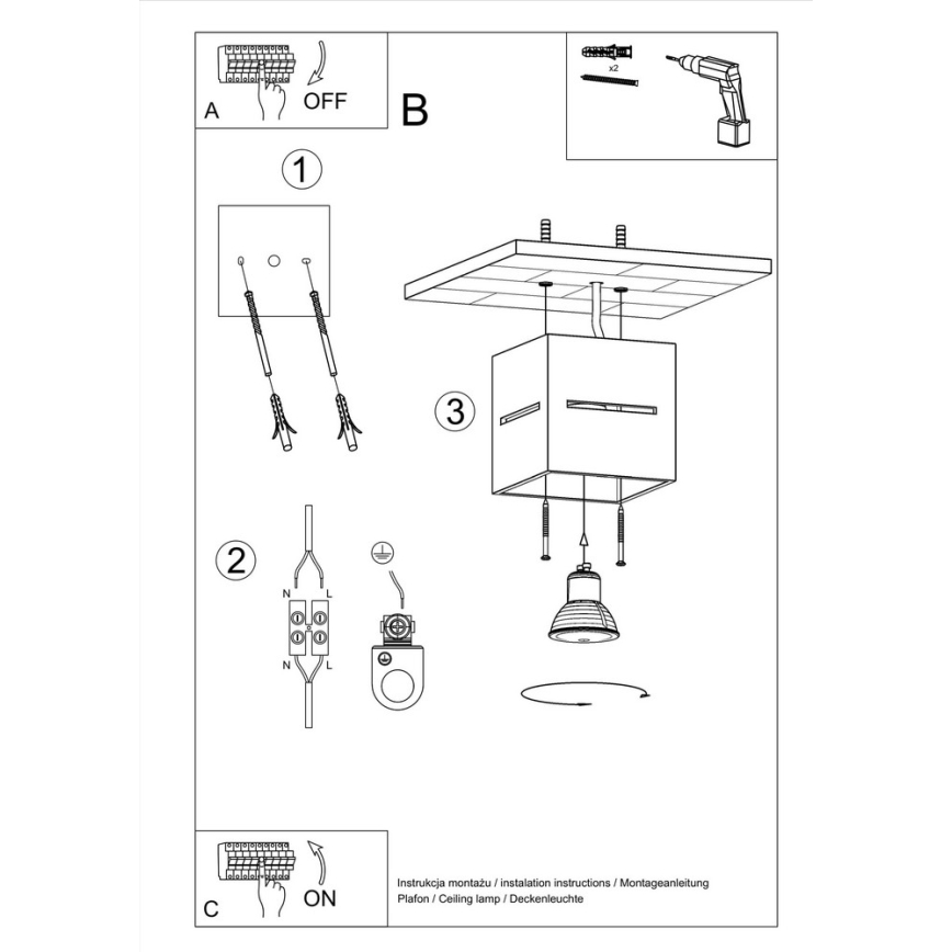 Luz de teto LOBO 1xG9/40W/230V branco