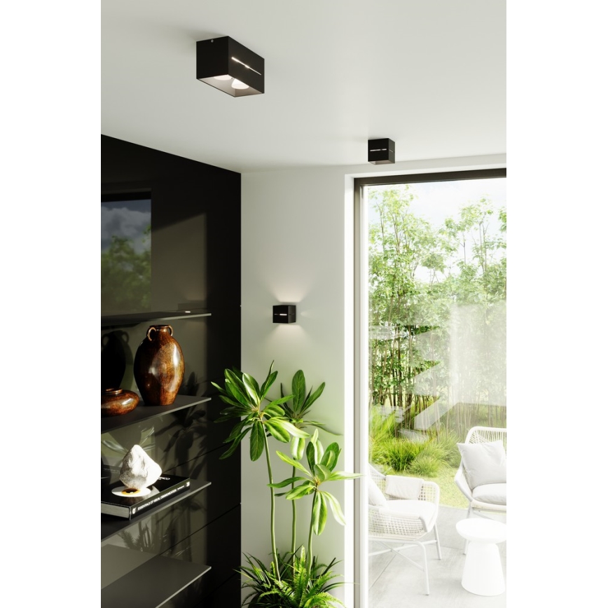 Luz de teto LOBO 1xG9/40W/230V preto antigo