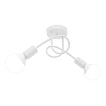 Luz de teto OXFORD 2xE27/15W/230V branco