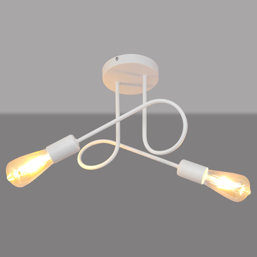 Luz de teto OXFORD 2xE27/15W/230V branco