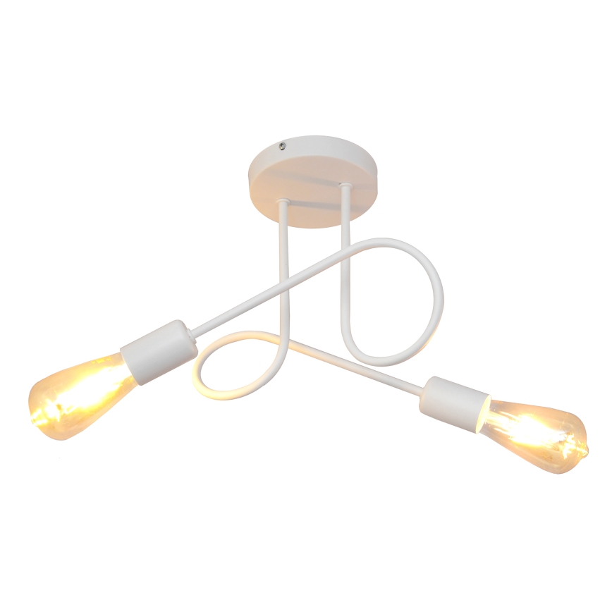 Luz de teto OXFORD 2xE27/15W/230V branco
