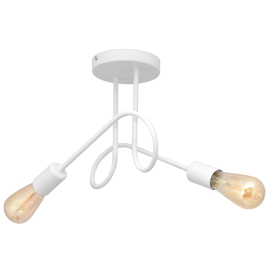 Luz de teto OXFORD 2xE27/15W/230V branco