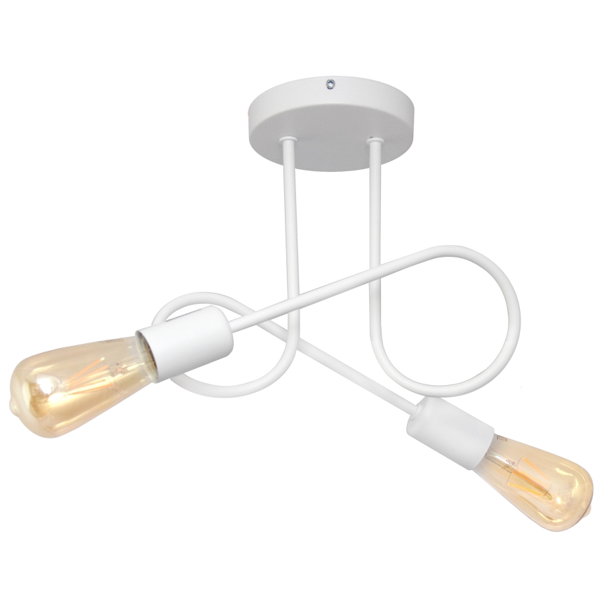 Luz de teto OXFORD 2xE27/15W/230V branco