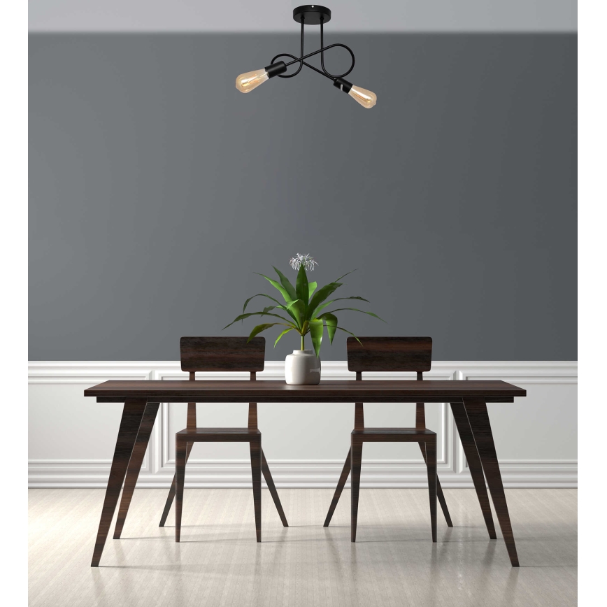 Luz de teto OXFORD 2xE27/15W/230V