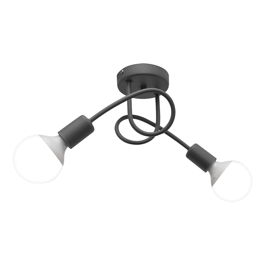 Luz de teto OXFORD 2xE27/15W/230V prata