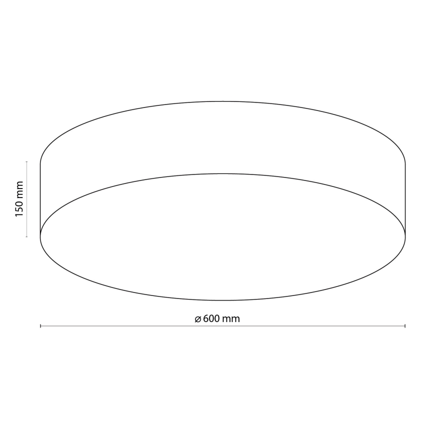 Luz de teto RONDO 4xE27/15W/230V