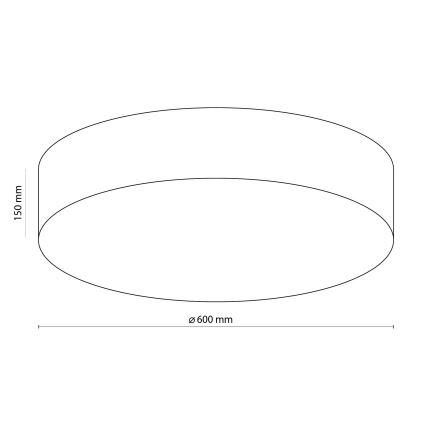 Luz de teto RONDO 4xE27/15W/230V