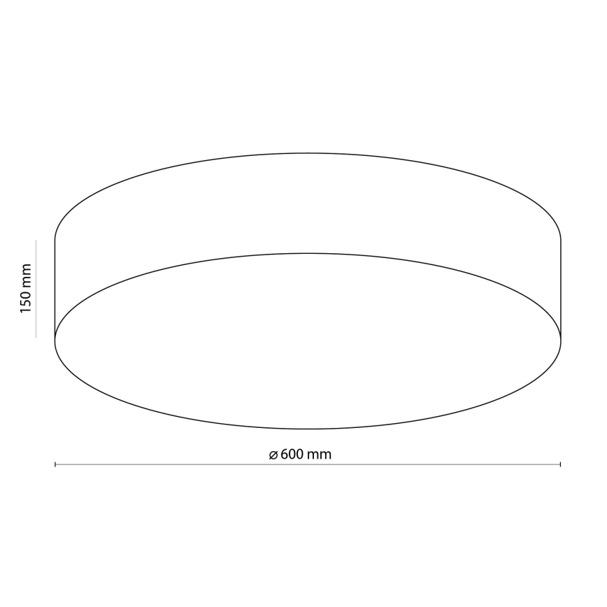 Luz de teto RONDO 4xE27/15W/230V
