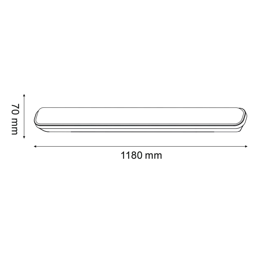 Luz de trabalho fluorescente LED LED/30W/230V IP65
