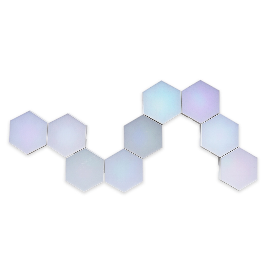 CONJUNTO 9x Luzes LED RGBW  decorativas de parede regulável MAYA LED/1W/230V + comando
