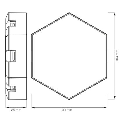 CONJUNTO 9x Luzes LED RGBW  decorativas de parede regulável MAYA LED/1W/230V + comando
