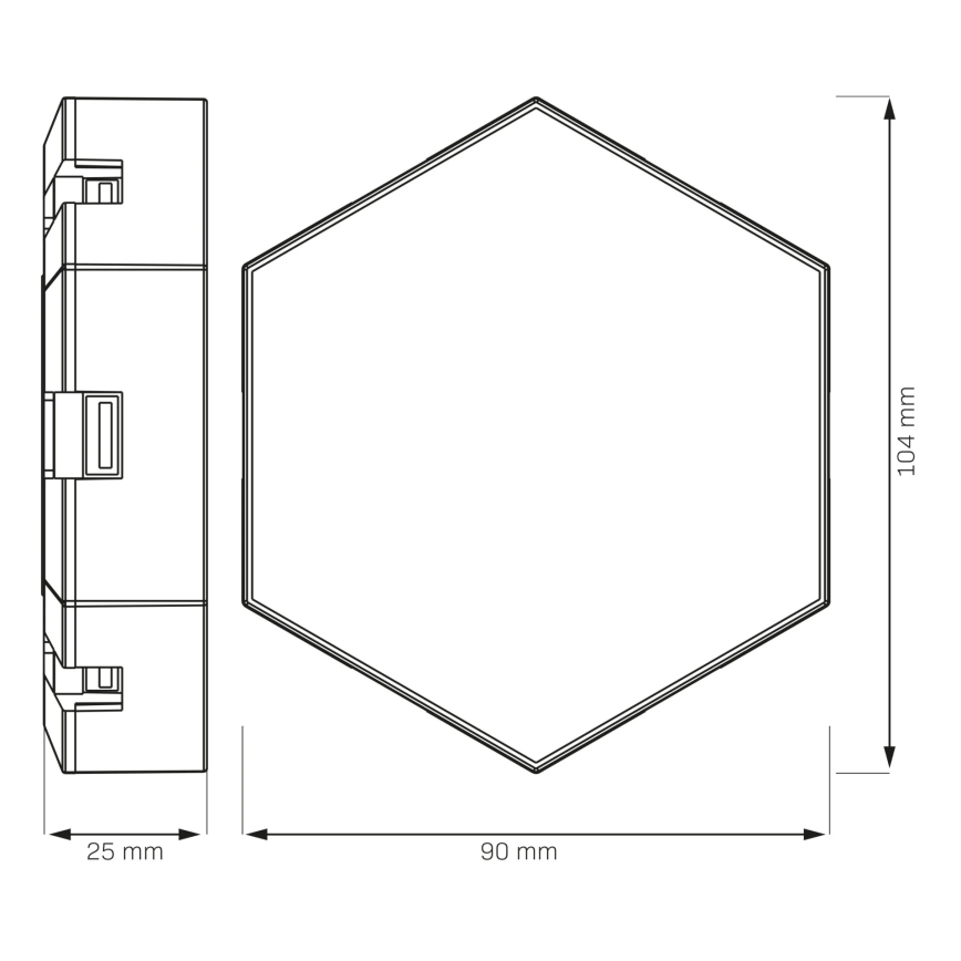 CONJUNTO 9x Luzes LED RGBW  decorativas de parede regulável MAYA LED/1W/230V + comando