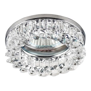 Luz embutida Family 1xGU10/50W Cromo/cristal