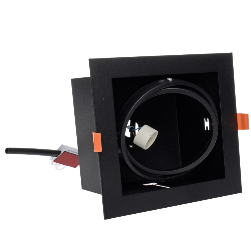Luz embutida PLAZA AR111 1xGU10/12W/230V preto antigo