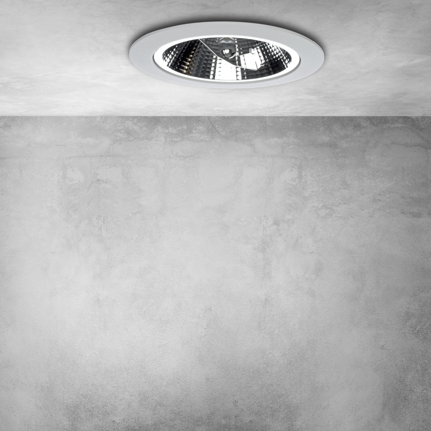 Luz embutida REDONDO 1xAR111 - GU10/25W/230V
