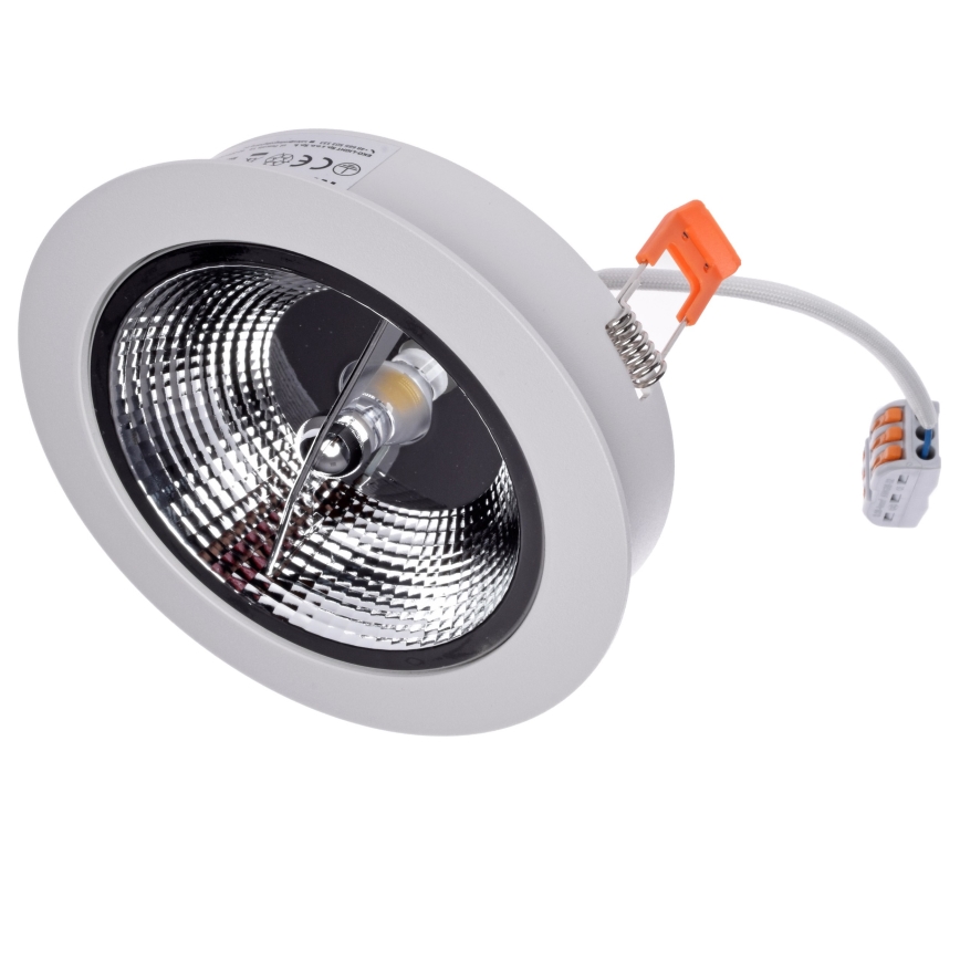 Luz embutida REDONDO 1xAR111 - GU10/25W/230V