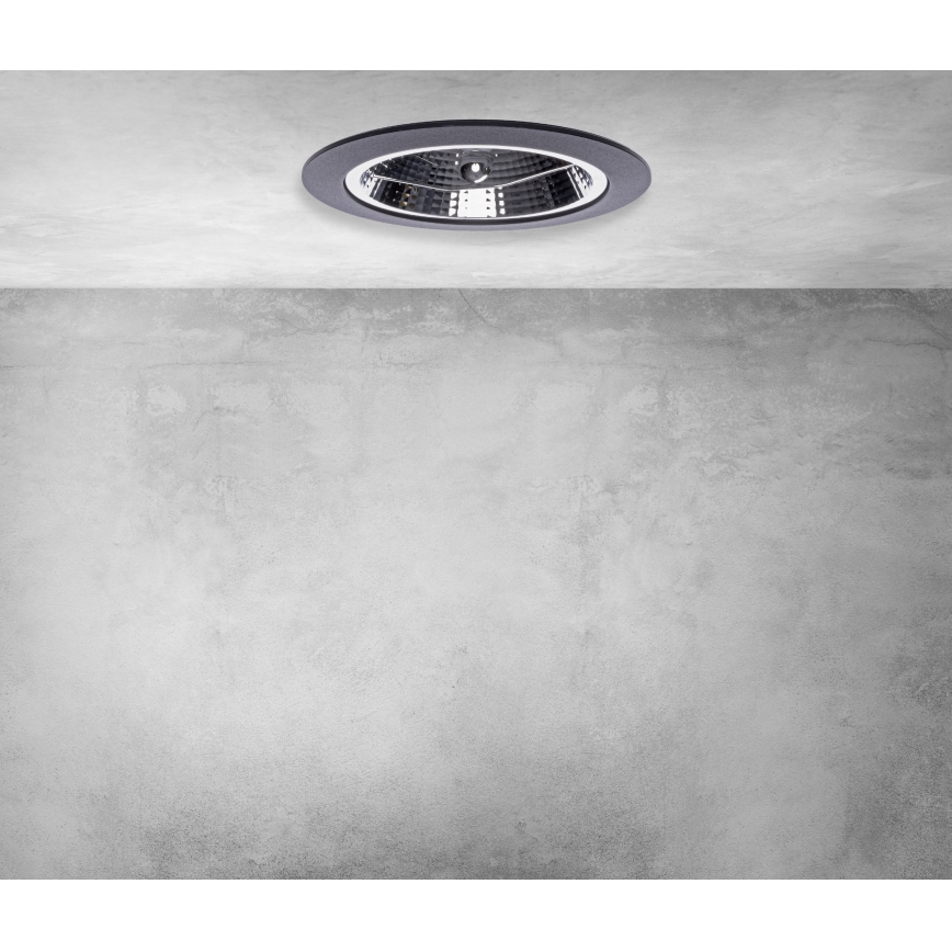 Luz embutida REDONDO 1xAR111 - GU10/25W/230V