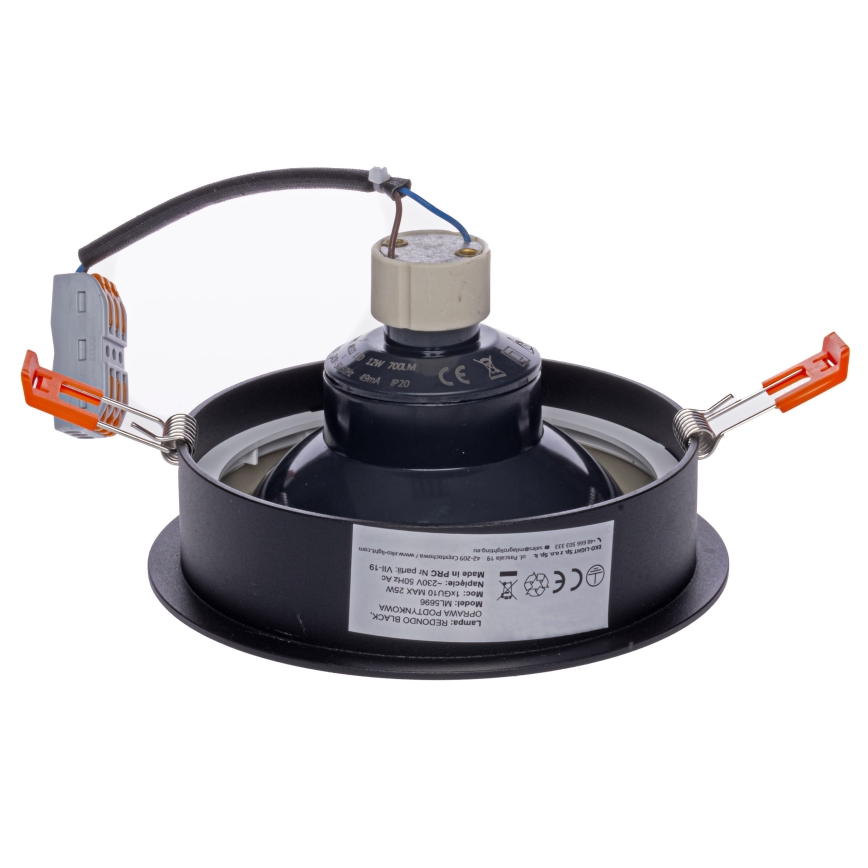 Luz embutida REDONDO 1xAR111 - GU10/25W/230V