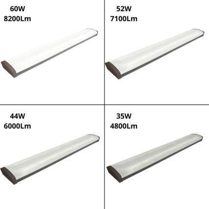 Luz fluorescente LED regulável LED/35W/44W/52W/60W/230V 4000K 120 cm