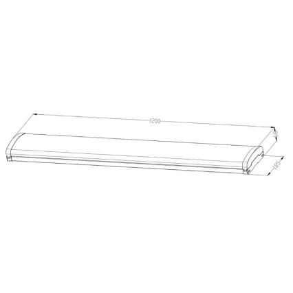 Luz fluorescente LED regulável LED/35W/44W/52W/60W/230V 4000K 120 cm