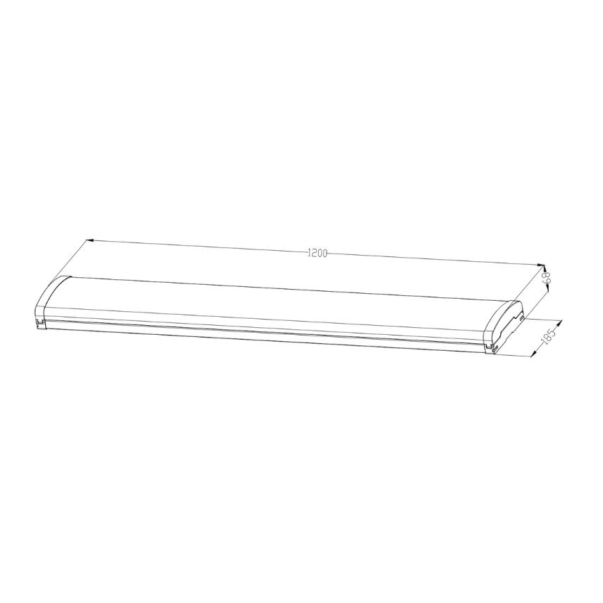 Luz fluorescente LED regulável LED/35W/44W/52W/60W/230V 4000K 120 cm