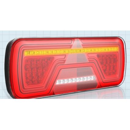 Luz LED combinada com pisca-pisca dinâmico LED/10-30V IP67 esquerda