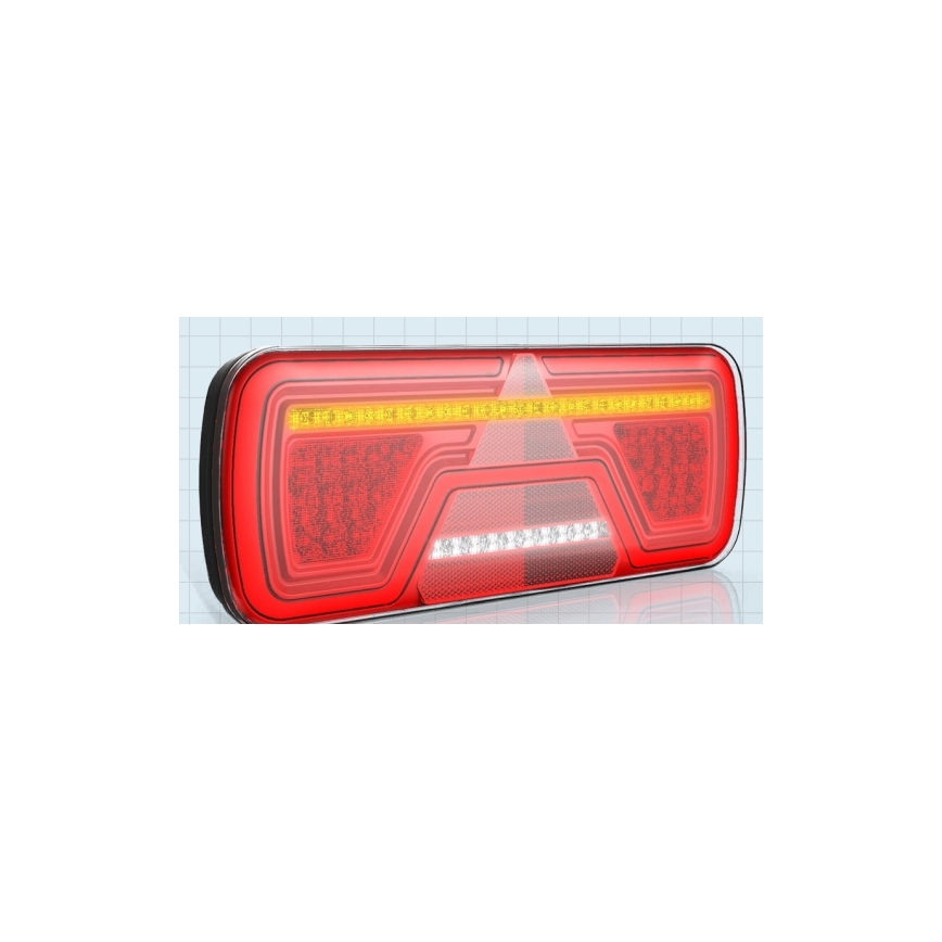 Luz LED combinada com pisca-pisca dinâmico LED/10-30V IP67 esquerda
