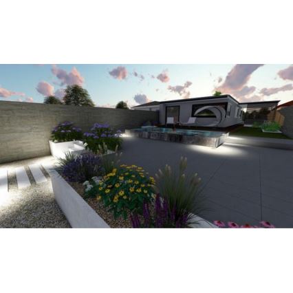 Luz LED de entrada exterior LED/4W/85-264V IP67 2800K