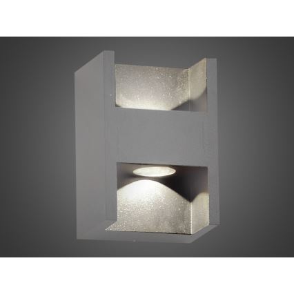 Luz LED de parede exterior CISSA 2xLED/2W/230V IP54