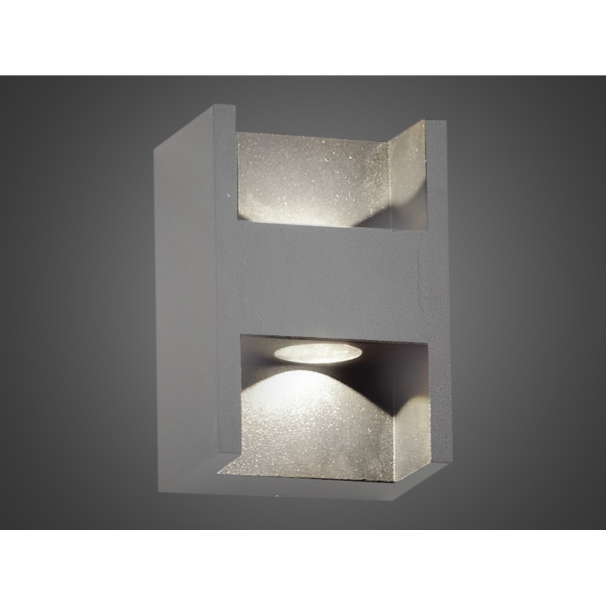 Luz LED de parede exterior CISSA 2xLED/2W/230V IP54