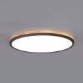 Luz LED para casa de banho com sensor de movimento e anoitecer NIVERA LED/12W/230V IP54 3000/4000/6000K diâmetro 22,5 cm preto + comando