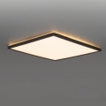 Luz LED para casa de banho com sensor de movimento e anoitecer NIVERA LED/24W/230V IP54 3000/4000/6000K 30x30 cm preto + comando