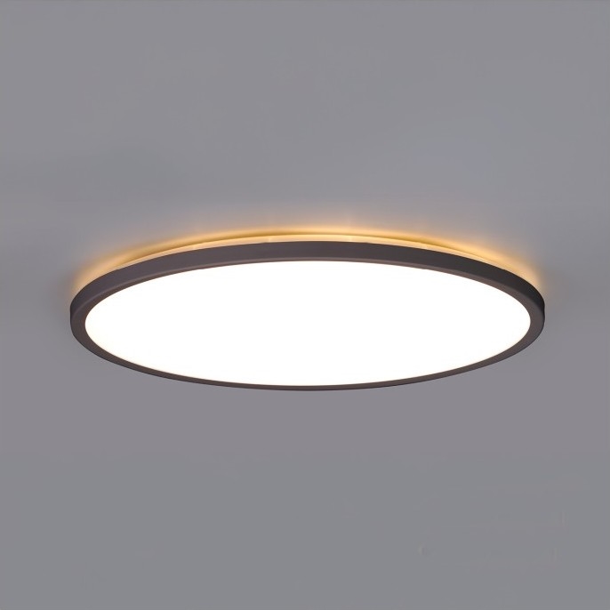 Luz LED para casa de banho com sensor de movimento e anoitecer NIVERA LED/24W/230V IP54 3000/4000/6000K diâmetro 30 cm preto + comando