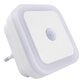 Luz nocturna LED com sensor LED/0,5W/230V branca