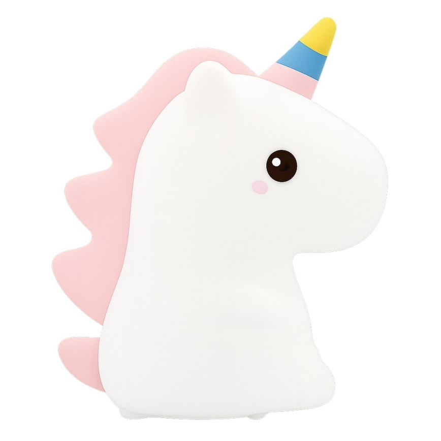 Luz noturna infantil tátil recarregável dimerizável LED RGBW UNICORN LED/1W/5V 1200 mAh