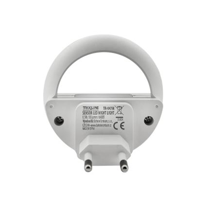 Luz noturna LED com sensor de anoitecer LED/0,5W/230V branco