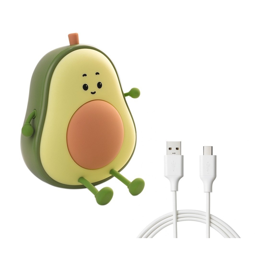 Luz noturna infantil tátil recarregável e regulável AVOCADO LED/1W/5V 1200 mAh