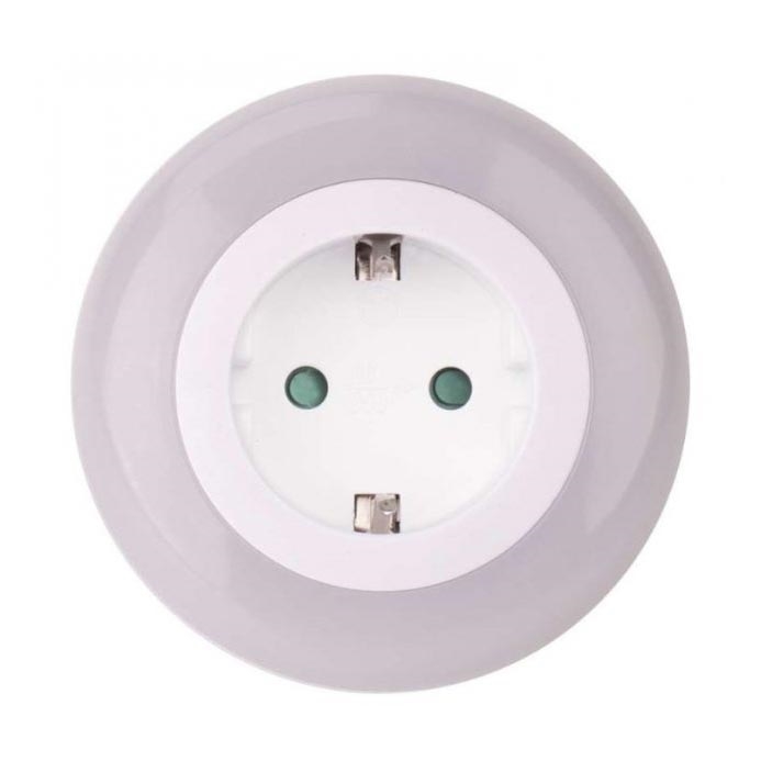 Luz noturna + tomada 3xLED/0,63W/230V SCHUKO