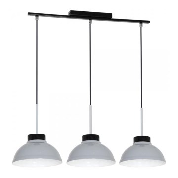 Luz pendente FACTOR GREY 3xE27/60W/230V