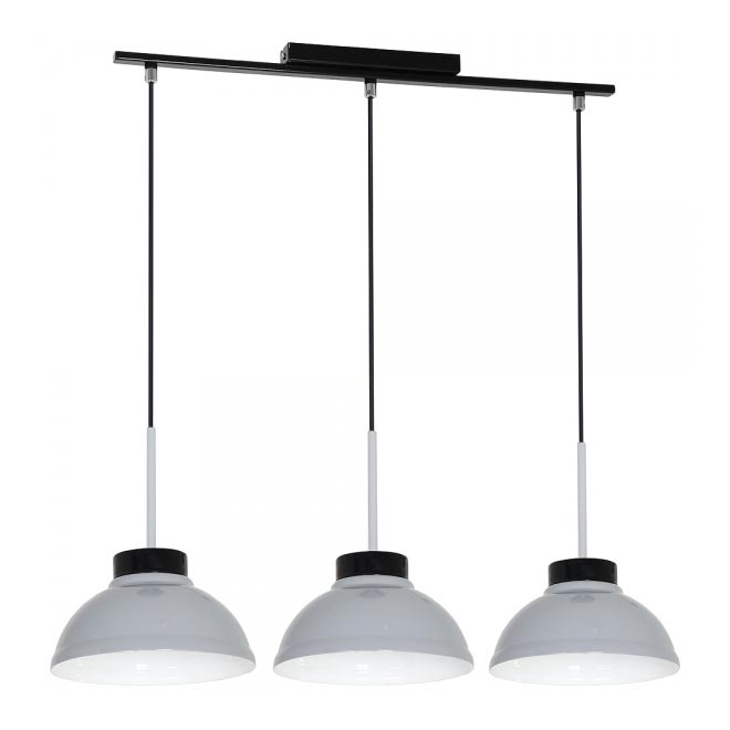 Luz pendente FACTOR GREY 3xE27/60W/230V