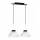 Luz pendente FACTOR WHITE 2xE27/60W/230V