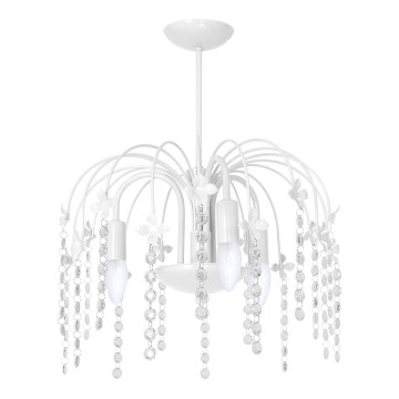 Luz pendente KROPELKA 3xE14/60W/230V branco