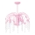 Luz pendente KROPELKA 3xE14/60W/230V rosa