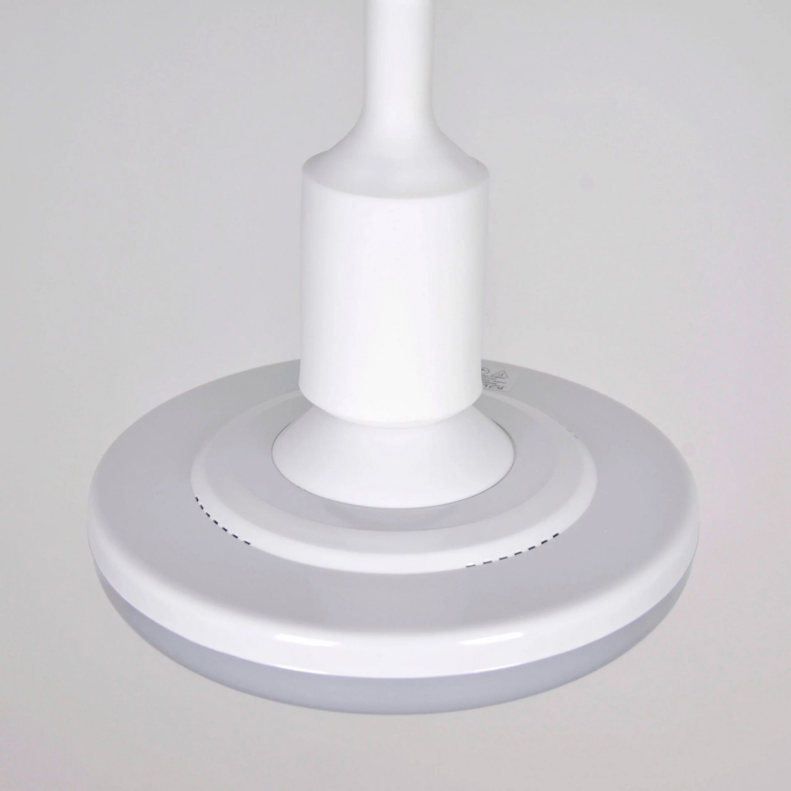 Luz pendente LED KIKI 1xE27/10W/230V branco