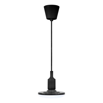 Luz pendente LED KIKI 1xE27/10W/230V preto antigo